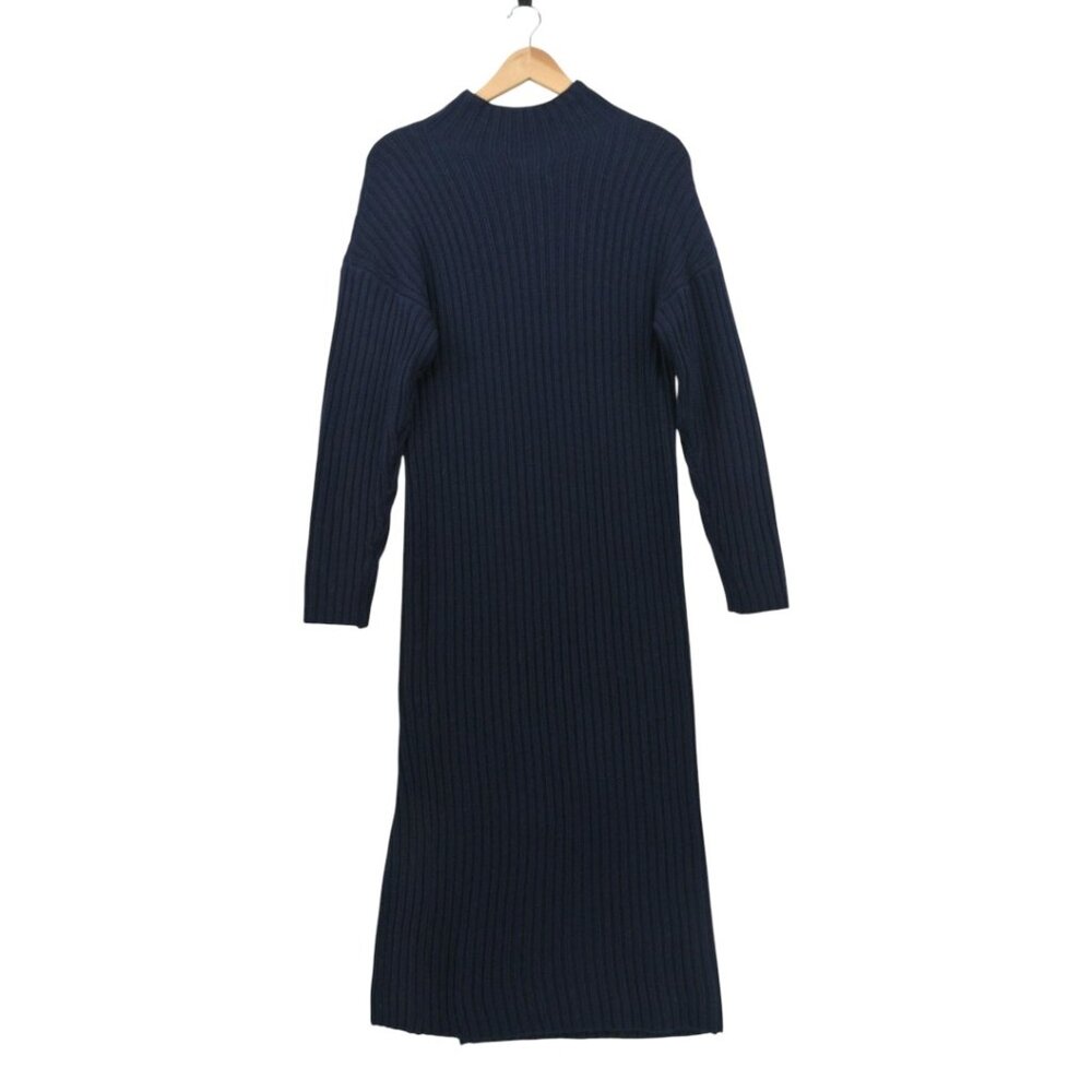 About Us Navy‎ Knit Long Sleeve Sheath Dress S